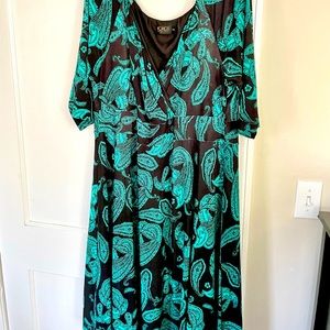 IGIGI 3x Paisley Dress Black and Teal